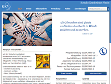 Tablet Screenshot of kkv-pflege.de